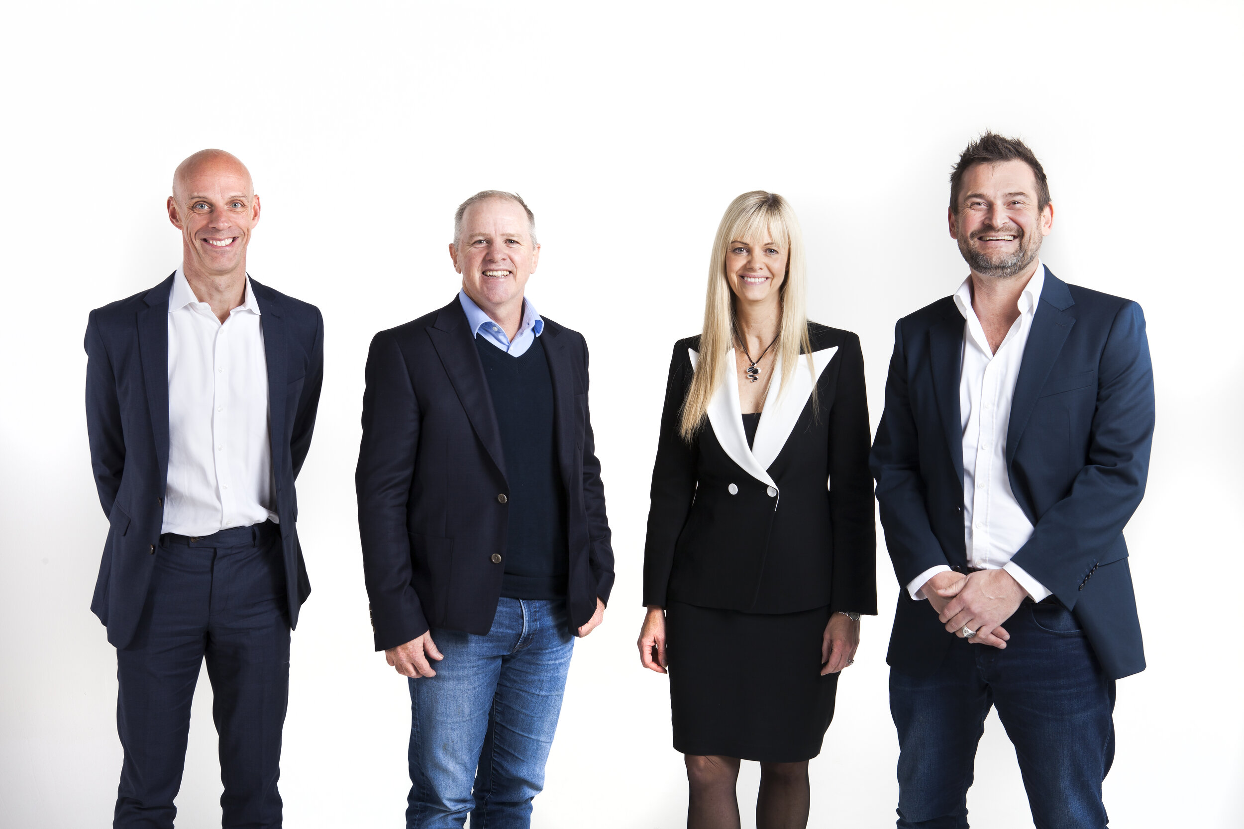 (From left to right) Grant Chamberlain (Partner, OneVentures), Phil Dodds (Co-CEO, Phocas), Dr Michelle Deaker (Managing Partner, OneVentures) and Myles Glashier (Founder and Co-CEO, Phocas).